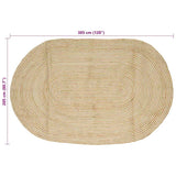 Area Rugs Natural and White 205 x 305 cm Jute 42010766