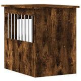 Dog Crate Furniture Smoked Oak 45x62x59 cm Engineered Wood 838313