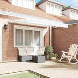 Retractable Awning White 350 x 200 cm Fabric 3329725