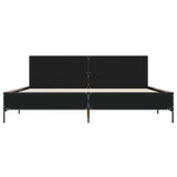 Bed Frame without Mattress Black 180x200 cm Super King 3280012