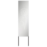 Garden Privacy Screen Silver 32 x 140 cm Galvanised steel 876236
