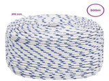 Multipurpose Utility Rope 10 mm 500 m White and Blue PP 3473185