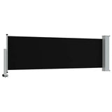 Patio Retractable Side Awning 80x300 cm Black 48358