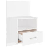 Wall-mounted Bedside Cabinets 2 pcs White 811008