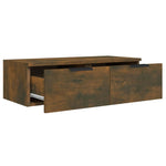 Wall Cabinets 2 pcs Smoked Oak 68x30x20 cm Engineered Wood 3115897