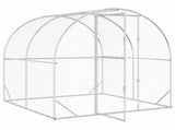 Chicken Coop Silver 200 x 200 x 200 cm Galvanised Steel 42042527