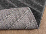 Area Rugs Square PALMERAS Anthracite 240 x 240 cm Polyester 42022670