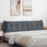 Back Pillow Dark Grey 200 x 24 x 50 cm Velvet 42014604