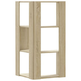 Corner Bookcase 3-Tier Sonoma Oak 50x50x102 cm Engineered Wood 852593