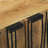 Sideboard Natural 60 x 33.5 x 75 cm Solid Mango Wood 4017938