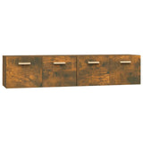 Wall Cabinets 2 pcs Smoked Oak 80x35x36.5 cm Engineered Wood 3115649