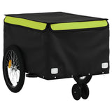 Bike Trailer Black and Green 30 kg Iron 94102