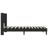 Bed Frame with Headboard Black 90 x 190 cm Velvet 42027535