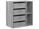 Sideboard with Drawer Grey Sonoma 60 x 33.5 x 84 cm 8000473