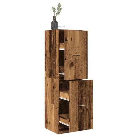 Apothecary Cabinet Old Wood 40x41x144.5 cm Engineered Wood 3309643