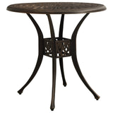 Bistro Set Bronze Cast Aluminium Standard Decorative Inlays 3070607