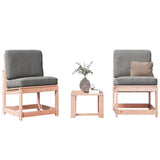 ZNTS 3 Piece Garden Lounge Set Solid Wood Douglas 832623