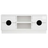 TV Cabinet VENRAY 101 x 36.5 x 40 cm High Gloss White 8019923