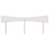 Headboard White 200 cm Solid Wood Pine 844762