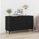Sideboard Black Oak 100 x 36 x 60 cm Engineered Wood 862959