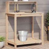 Potting Table with Shelves 82.5x50x109.5 cm Solid Wood Pine 832407