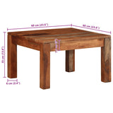 Coffee Table 60x60x35 cm Solid Wood Acacia 4102374