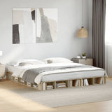 Bed Frame without Mattress Sonoma Oak 200x200 cm 3280449