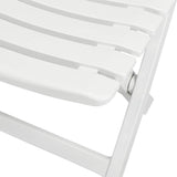 43581 3 Piece Folding Bistro Set Plastic White