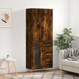 Highboard Smoked Oak 69.5x34x180 cm Engineered Wood 3195952
