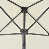 Garden Parasol with Steel Pole 250x250 cm Sand 44882