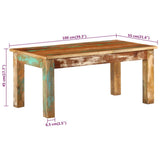 Coffee Table 100x55x45 cm Solid Wood Reclaimed 352017