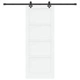Sliding Door ORKDAL White 83 x 211 cm Solid Pine Wood 3333647