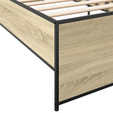 Bed Frame without Mattress Sonoma Oak 90x200 cm 845242