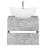 Bathroom Furniture Set Concrete Grey Engineered Wood 3404401