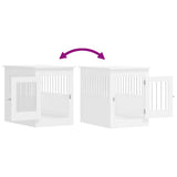 Dog Crate Furniture White 55x80x68 cm Engineered Wood 838323