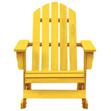 Garden Adirondack Rocking Chair Solid Fir Wood Yellow 315884