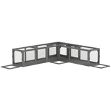 Cat Tunnel, 250cm Extra Long Wooden Cat Play Tunnel with 8 Doors, L-shape/Rectangle, Outdoor Cat T3398P553479