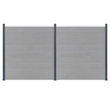 148987 Fence Posts 3 pcs Dark Grey 185 cm Aluminium