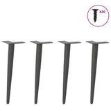 Coffee Table Legs Conical Shape 4 pcs Anthracite 42-43 cm Steel 4012514