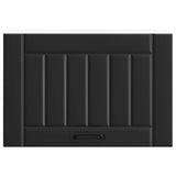 Kitchen Wall Cabinet Lucca Black Engineered Wood 853838