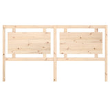 Bed Headboard Natural Solid Pine Wood Decorative Inlays 817955
