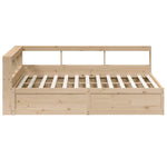 Bookcase Bed without Mattress 140x200cm Solid Wood Pine 3324460