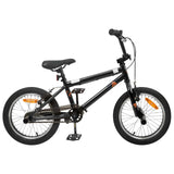 BMX Bike 16 Inches for 5-8 Years Old Black 42009737