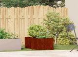 Garden Planter Rusty 40 x 80 x 40 cm 860737