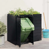 Wheelie Bin Storage for 2 Bins Black 136 x 77.5 x 121.5 cm 3394738