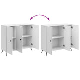 Sideboard High Gloss White 89 x 34.5 x 80 cm Engineered Wood 895569