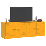 TV Cabinets 2 pcs Mustard Yellow 67x39x44 cm Steel 841638