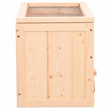 ZNTS Hamster Cage 60x30x35 cm Solid Wood Fir 172377