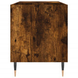 ZNTS Record Cabinet Smoked Oak 85x38x48 cm Engineered Wood 831697