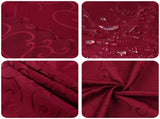Table Cloth 5 pcs Oval Wine Red 130 x 180 cm 42040512